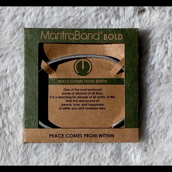 MantraBand Bold Bracelet: Peace Comes From Within - Picture 5 of 7